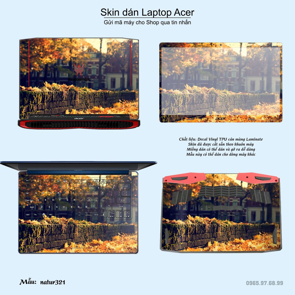 Skin dán Laptop Acer in hình thiên nhiên _nhiều mẫu 12 (inbox mã máy cho Shop)