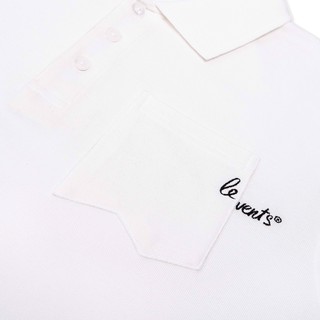 Áo thun LEVENTS Drop Shoulder SS Polo shirt/ White