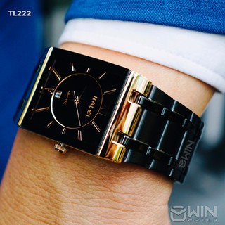 Đồng hồ nam HALEI TL222 mặt vuông sang trọng đẳng cấp cho phái nam