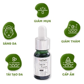 Serum giảm mụn thâm rỗ Seimy - Skin 7 Days - Công dụng 5 trong 1 hiệu quả sau 7 ngày