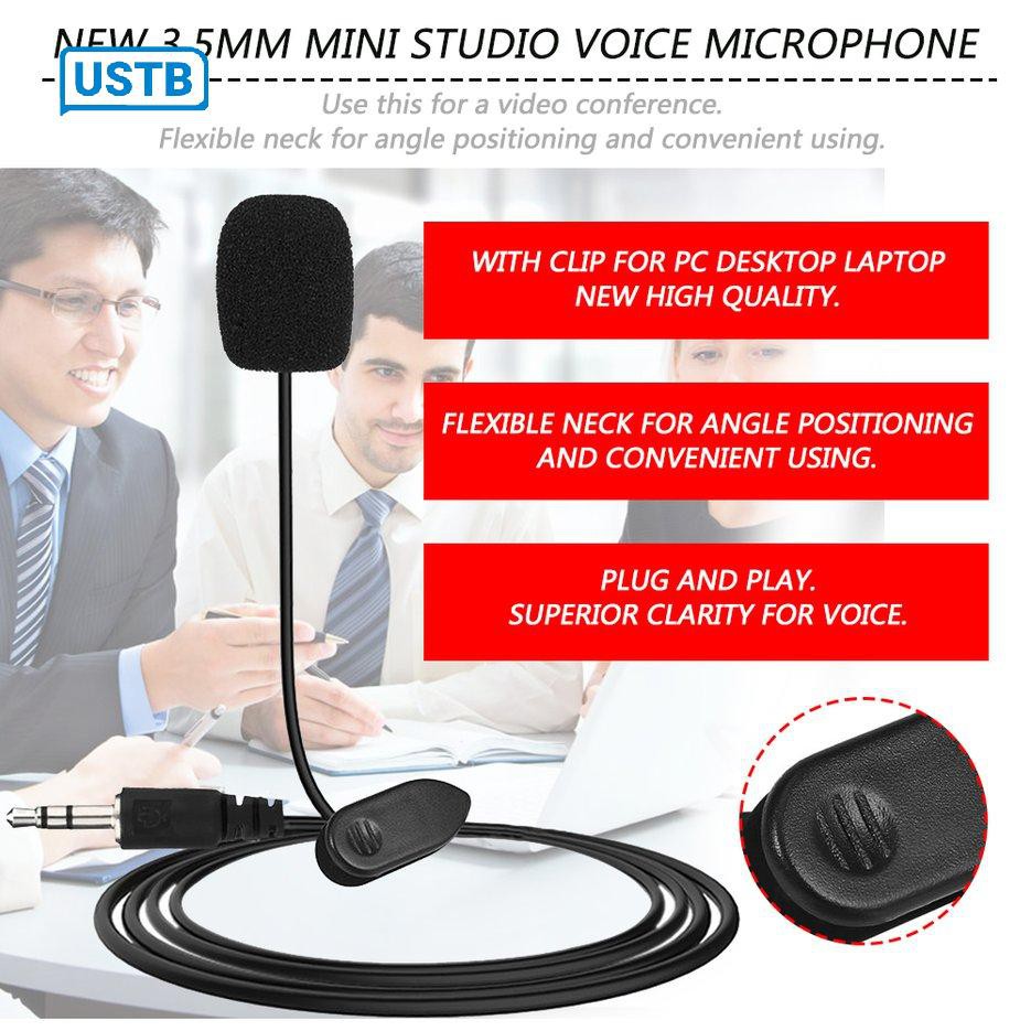 Micro kẹp áo 3.5mm nhỏ gọn tiện lợi cho máy tính