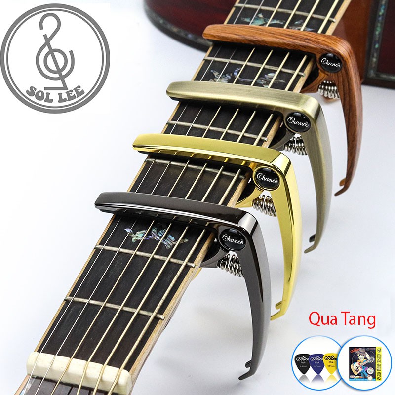 Capo Guitar Cao Cấp [ TẶNG PICK Alice ] Acoustic 2 chức năng CP05