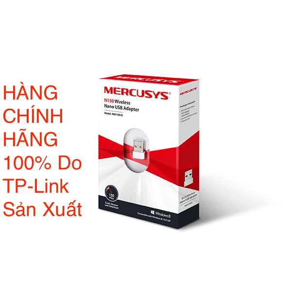 Mercusys N 150Mbps Bộ chuyển đổi USB Wi-Fi Nano -MW150US- Hàng chính hãng phân phối bởi TP-Link Việt Nam | BigBuy360 - bigbuy360.vn