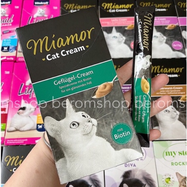 SÚP THƯỞNG CHO MÈO MIAMOR CAT SNACK CREAMS 7 VỊ 15G CỰC NGON NHẬP ĐỨC GIÁ CỰC RẺ