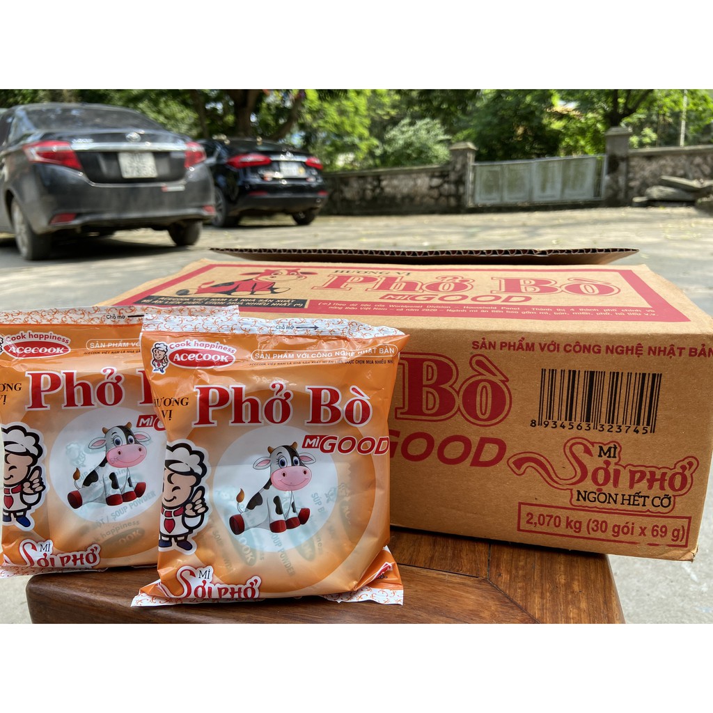 THÙNG MÌ PHỞ BÒ GOOD ACECOOK 30 GÓI X 69G | BigBuy360 - bigbuy360.vn