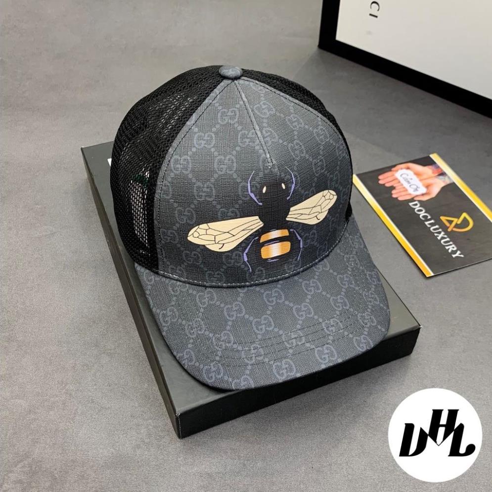 Mũ lưỡi trai gucci nam cao cấp form dáng chuẩn ôm đầu in hình con ong vàng cao cấp