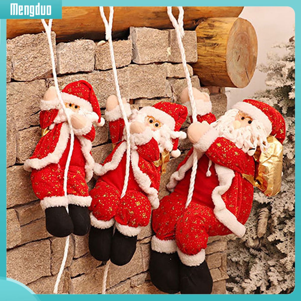 Mengduo| Ông Già Noel Leo Dây Treo Trang Trí Cây Thông Noel