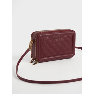 Túi xách Charles & Keith màu Burgundy CK6-10840184