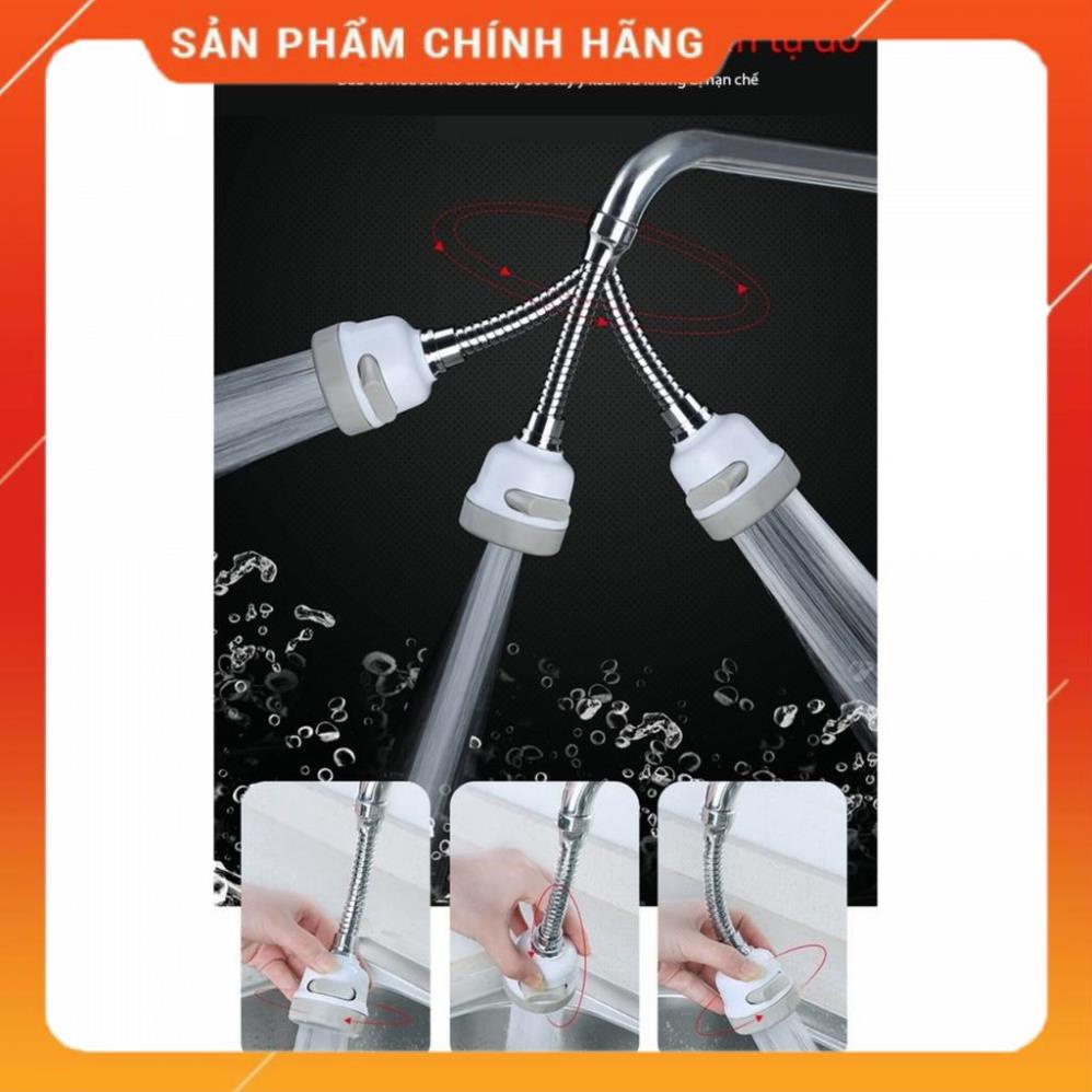 Đầu nối vòi nước bồn rửa chén tăng áp 200% xoay 360 độ