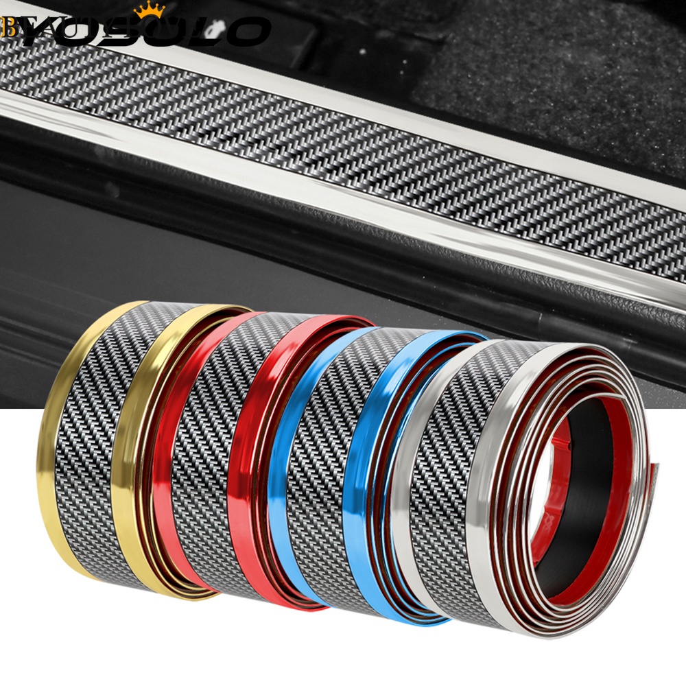 Miếng Dán Sợi Carbon 5D Chống Thấm Nước Chống Va Chạm Cho Cửa Xe Hơi