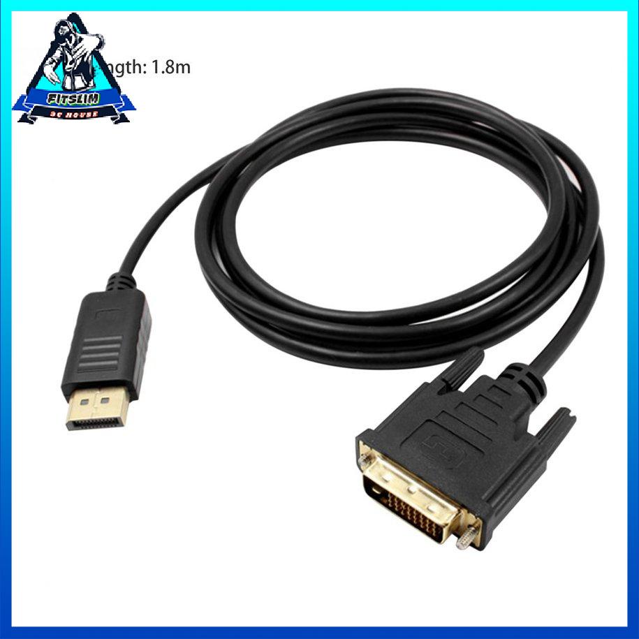 Bộ chuyển đổi cáp DisplayPort DP sang DVI Male to Male 1080P HD DP to DVI Converter [8/23]