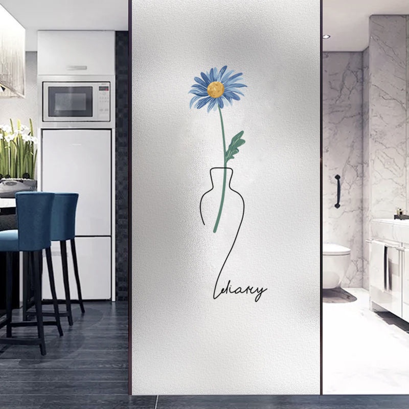 Miếng Dán Cửa Kính Mặt Nhám Mờ Chống Nhìn Trộm Cho Phòng Ngủ/Phòng Tắm