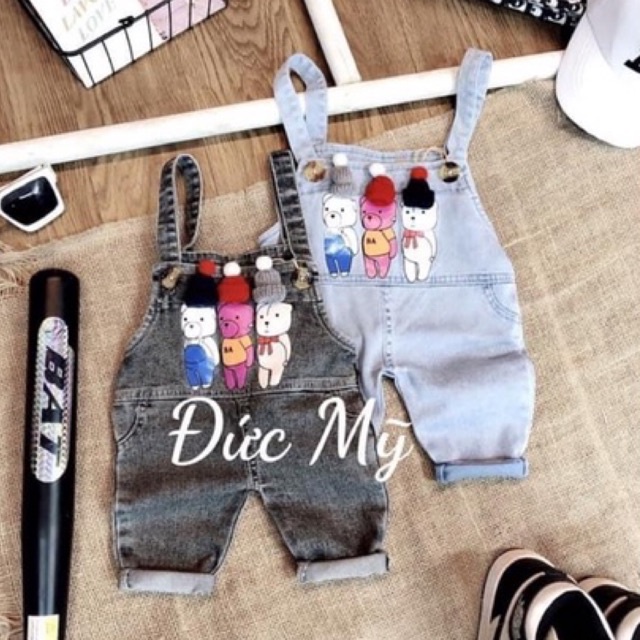 (jean baby) yếm jean bò mềm cho bé(7-15kg)
