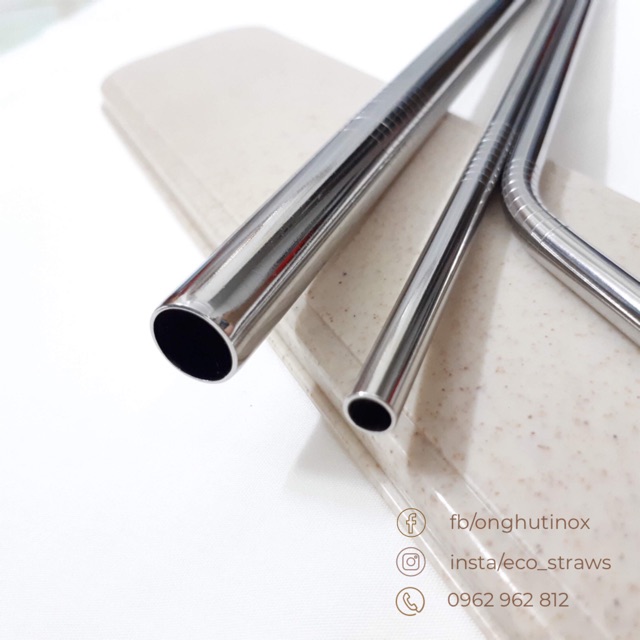 (Ảnh thật, cam kết hàng loại 1) Hộp 3 ống hút inox + 1 cọ rửa | BigBuy360 - bigbuy360.vn