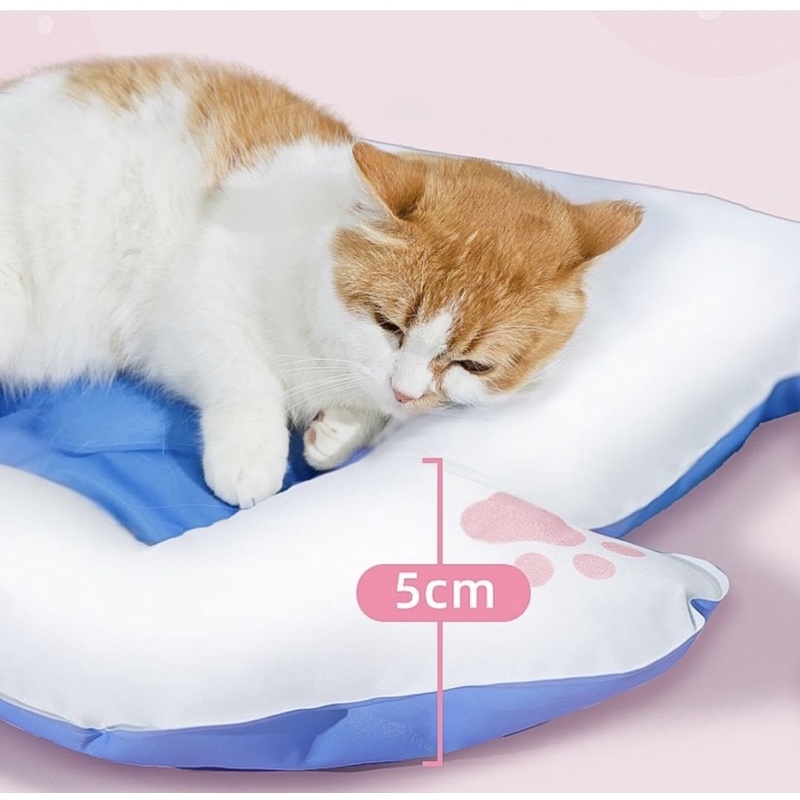 Đệm mát mùa hè cho thú cưng/ Đệm gel mát mèo dâu BECHON