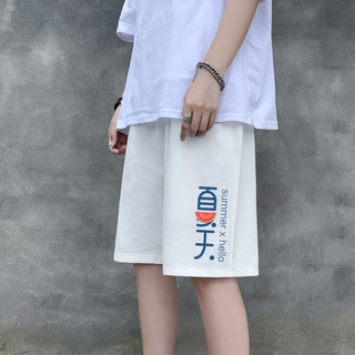 Mùa hè mới quần short nam mặc ngoài xu hướng quần dài thẳng năm điểm sinh viên Phiên bản Hàn Quốc của phong cách Hồng Kô