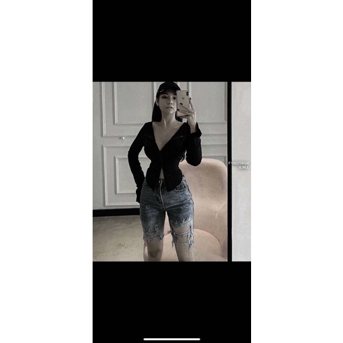 Quần ngố jeans rách