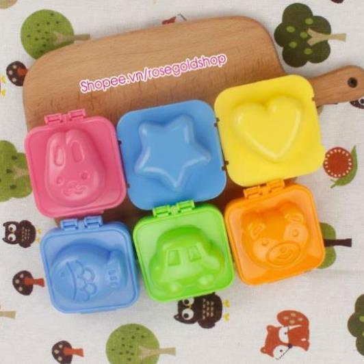 Set 3 Khuôn Ép Cơm, Trứng, Bánh Tạo Hình Ngộ Nghĩnh Giúp Bé Thích Thú Khi Ăn [Thanh Mai Shop]