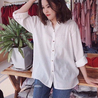 ÁO SƠMI TRẮNG FORM RỘNG