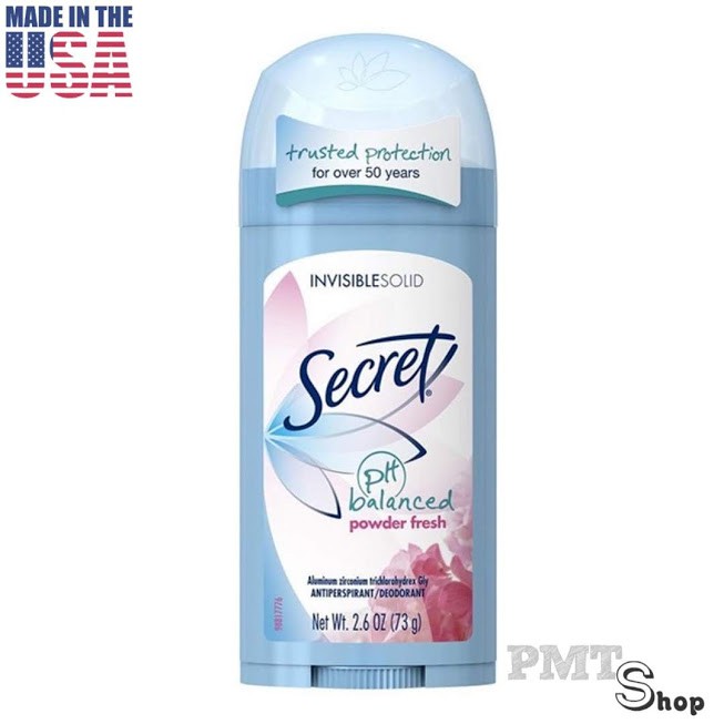 [USA] Lăn sáp khử mùi nữ Secret Powder Fresh 73g Invisible Solid ngăn mồ hôi - Mỹ | BigBuy360 - bigbuy360.vn