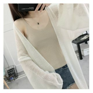 Khoác len mỏng dáng dài
