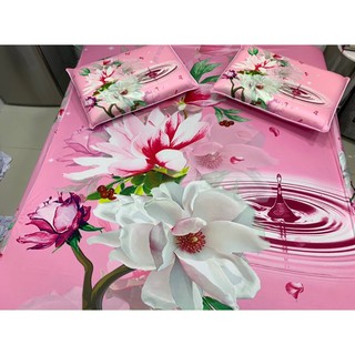 Drap thun lạnh 5D cao cấp mẫu hoa