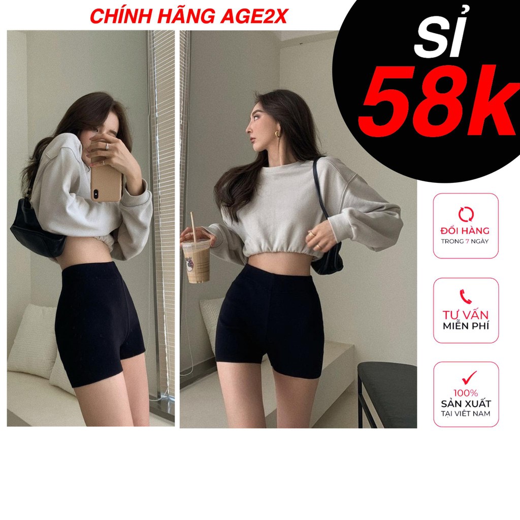 ⚠️ QUÁ HOT⚠️Số Lượng Có Hạn quần Mini Biker AGE2X Chất Borib Co Giãn Có 2 túi thật Tiện Dụng