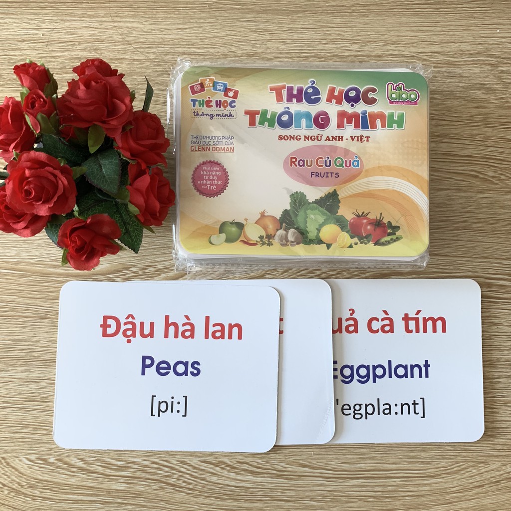 Thẻ Học Thông Minh Song Ngữ Anh-Việt 10 Chủ Đề Theo Phương Pháp Glenn Doman