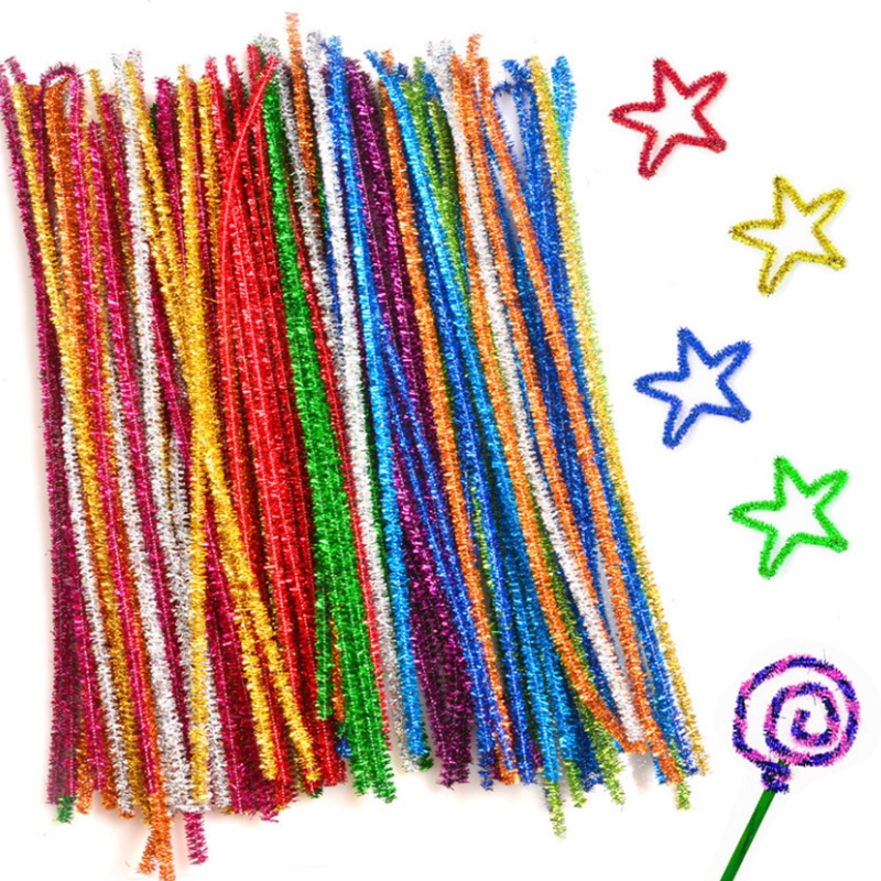 Combo 3 dây nhũ, kim tuyến nhiều màu bó hoa trang trí, làm đồ handmade siêu xinh
