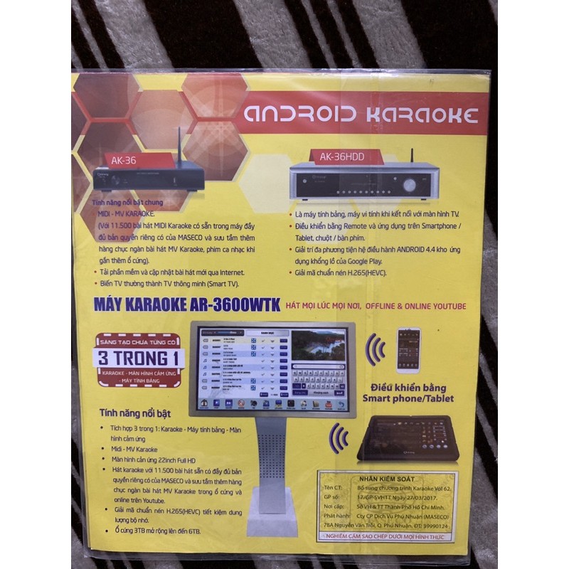 Đĩa Karaoke Airang vol 66 . seria