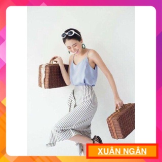 ÁO HAI DÂY CỔ TIM VOAN LỤA (y hình)