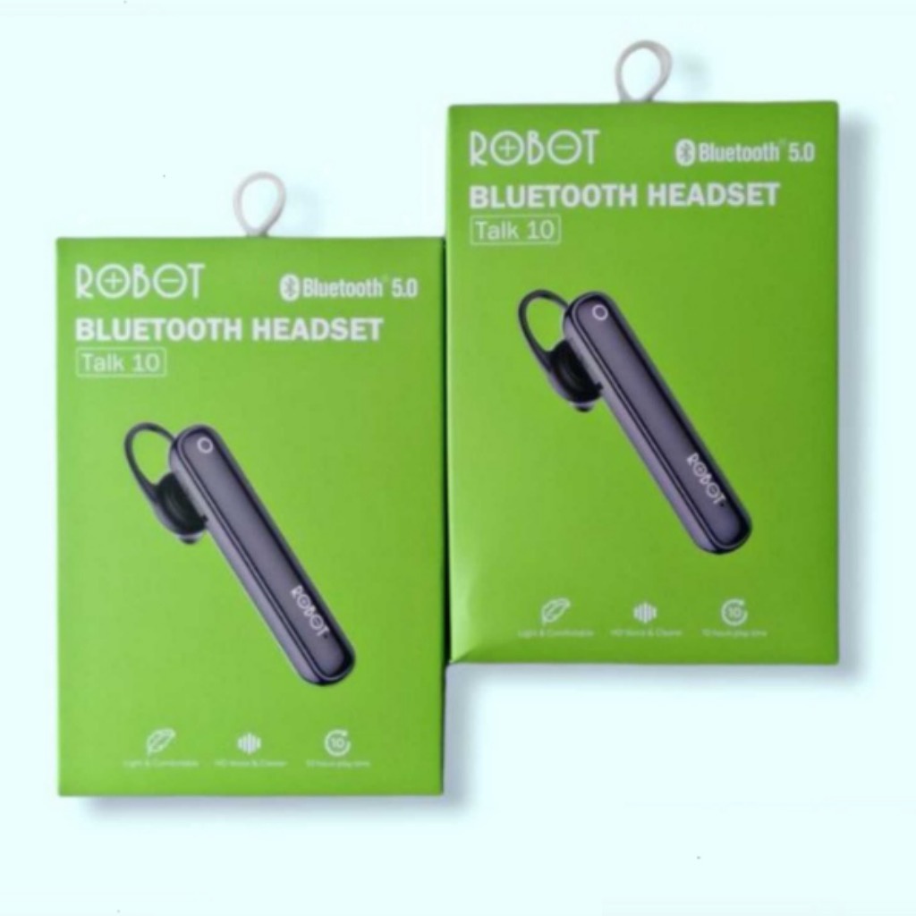 Tai Nghe Bluetooth 5.0 - Âm Thanh HD Chống Ổn Kết Nối Siêu Nhanh Đàm Thoại 10H Liên Tục - ROBOT Talk 10