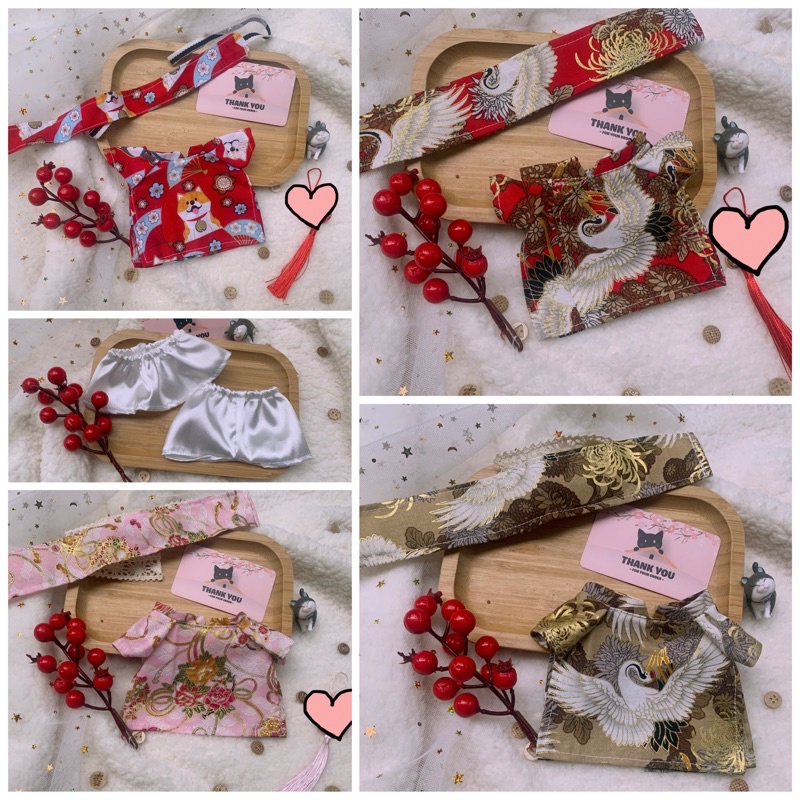 Tủ đồ mùa xuân. hán phục cho doll, Yukata cho doll. Áo dài cho doll 20cm - 15cm outfit for doll