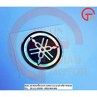 TEM LOGO YAMAHA SIZE 4,5 CM DÁN TRANG TRÍ XE MÁY