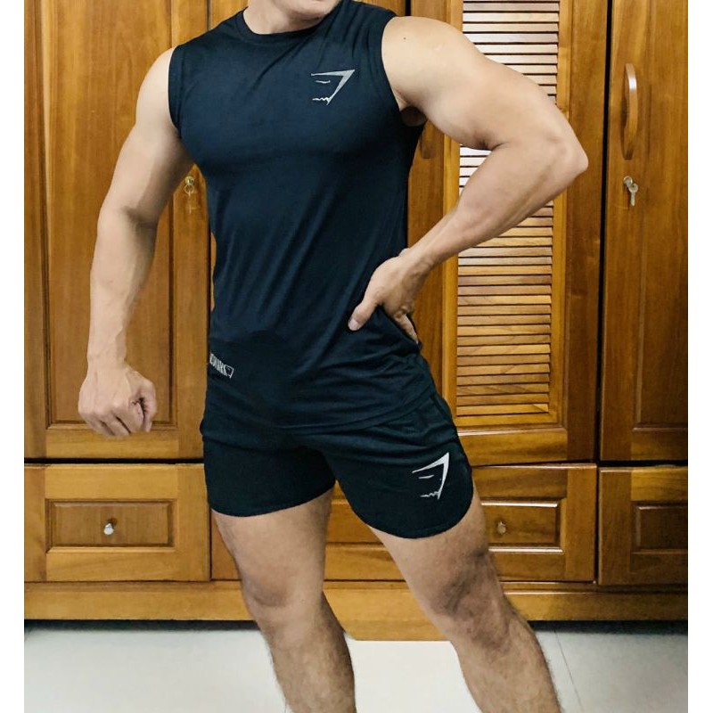 Áo Ba Lổ Gym Sát Nách Thun Lạnh Poly Co Giản 4 Chiều