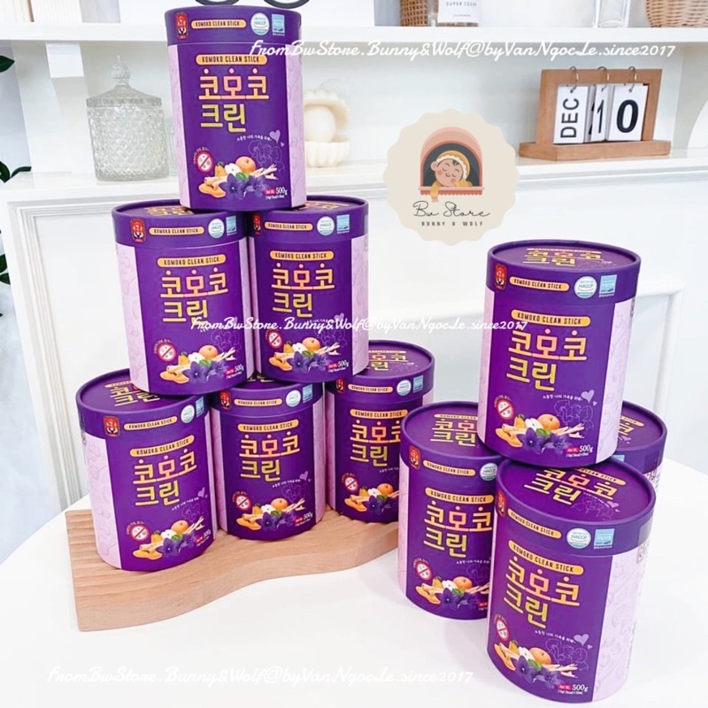 Trà KOMOKO Clean Stick Hồng Sâm Mật Lê Hoa Chuông Hàn Quốc Bổ Phế Làm Sạch Mũi Họng Miệng cho bé 1y+ [ BW Store]