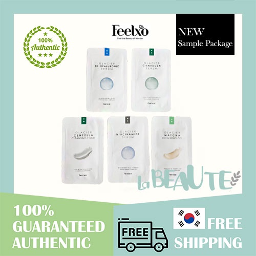 Feelxo Trial Kit Gói tinh chất dưỡng da 5D-HYALURONIC/NIACAMIDE/CENTELLA cao cấp