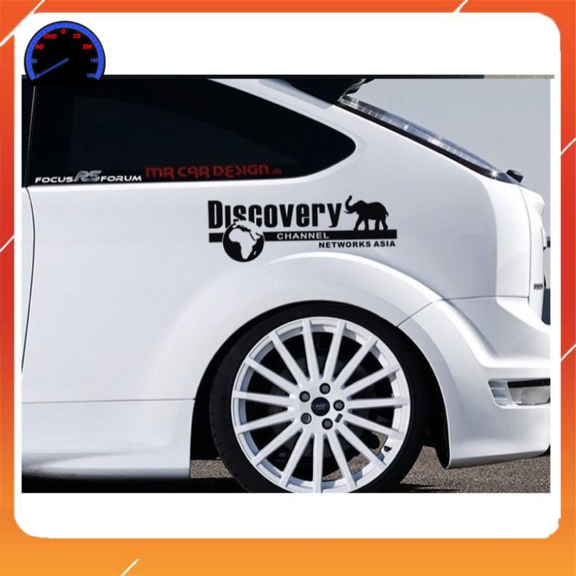 ⚡️FREESHIP TỪ 50K - TOÀN QUỐC⚡️Tem Dán Decal Phản Quang DISCOVERY CHANNEL Phong Cách Kèm Dụng Cụ Dán Tiện Lợi