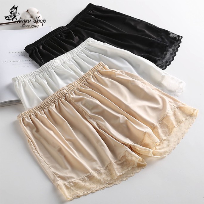 Quần đùi THUN LẠNH mềm mát hàng Quảng Châu, mặc ở nhà, đi ngủ, mặc trong váy bao sướng (QT)