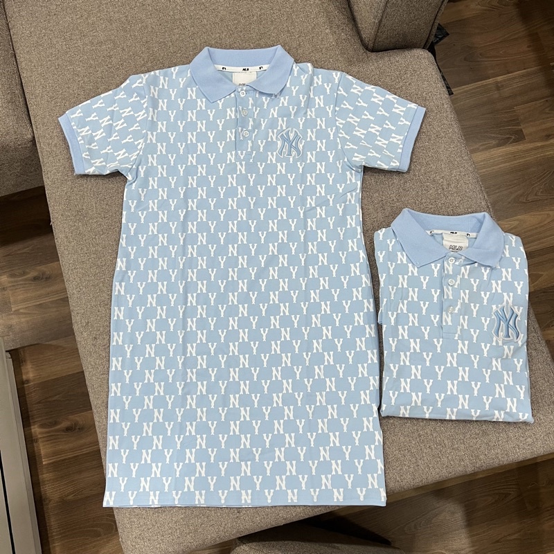 ẢNH THẬT - Váy Polo MLB New York Monogram VNXK - ĐẦM NY HÀNG XUẤT DƯ FULLTAG