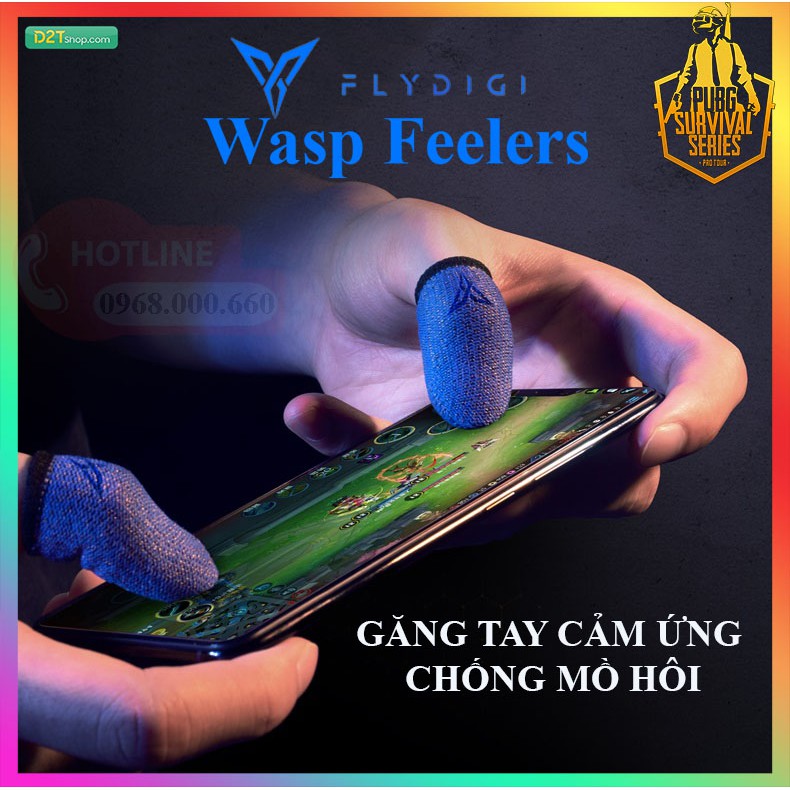 Flydigi Wasp Feelers | Găng tay chơi game PUBG, Liên quân, chống mồ hôi, cực nhạy, co giãn cực tốt