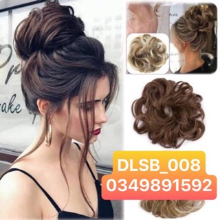 Búi tóc giả cột thun, búi dây tóc thả lơi B008 B011