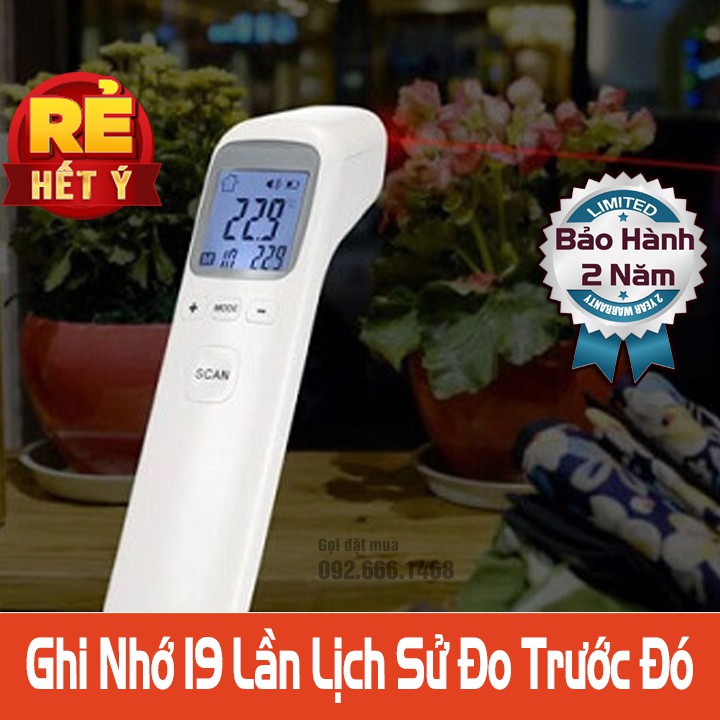 Nhiệt kế hồng ngoại đo trán đo tai Infrared