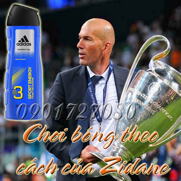 Sữa tắm Adidas Energy Sport - Zidane