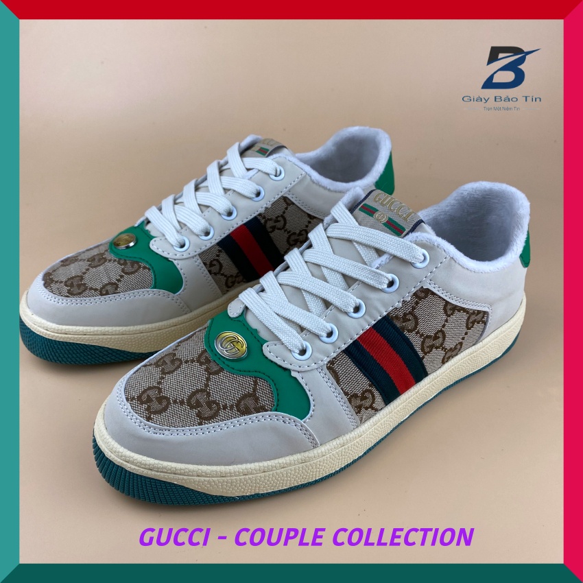 Giày Nam Nữ Gucci Sơn Tùng lót lông mềm mại 2 màu Giay Unisex thời trang dễ phối đồ full bill+box