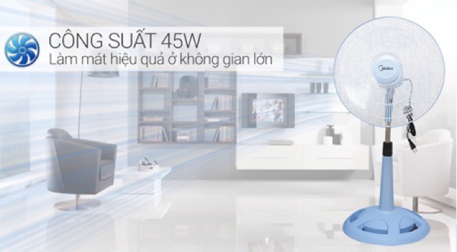 [Chính Hãng] Quạt Lửng Midea FS40-15VD BH 12 Tháng