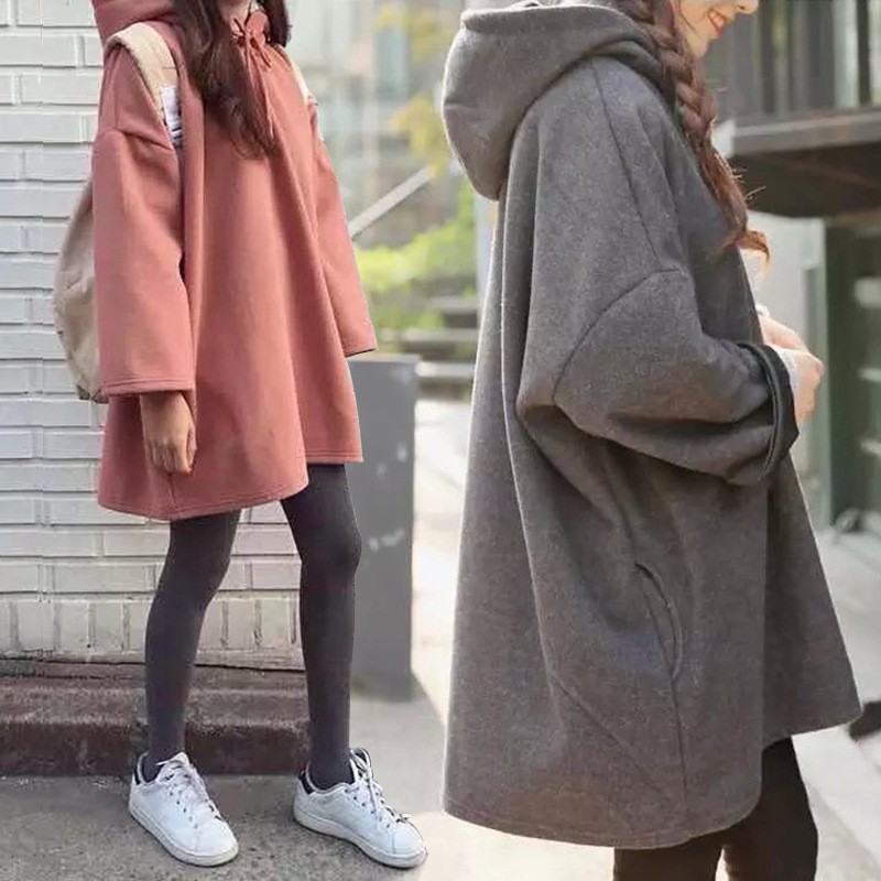 Hoodie thời trang cá tính, Áo trùm đầu dáng rộng thời trang mùa đông