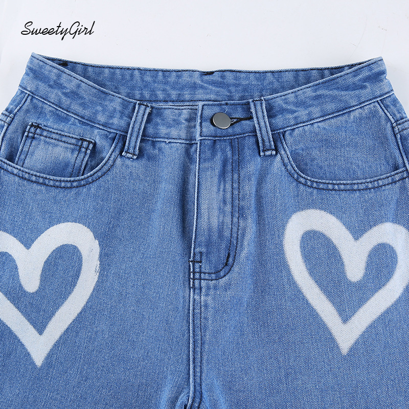 Quần Jeans Nữ Dài Lưng Cao Cá Tính