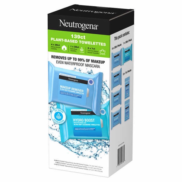 [HỘP 139 MIẾNG] Hộp Khăn Giấy Tẩy Trang NEUTROGENA Gồm Khăn Giấy Tẩy Trang Và Khăn Giấy Cấp Ẩm Cho Da - USA
