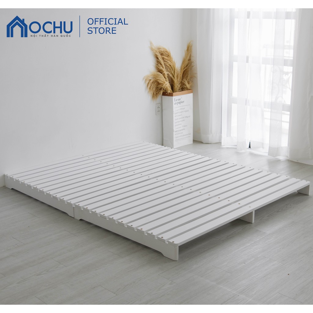 Giường Ngủ Pallet Gỗ Thông OCHU - Pallet Bed - White | BigBuy360 - bigbuy360.vn